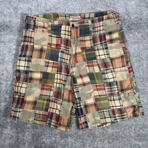 US Expedition Shorts‎ Men's 36 Patchwork Chino 9" Inseam Preppy Relaxed Boho